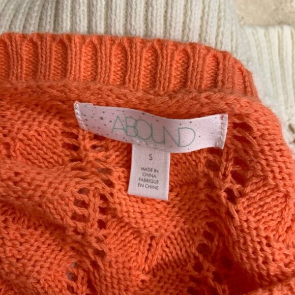 Abound Stripe Print Pointelle Knit Sweater - Picture 5 of 6